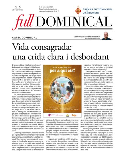 Hoja dominical del 1 de febrero de 2026