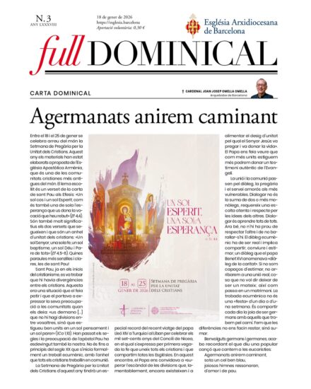 Hoja dominical del 18 de enero de 2026