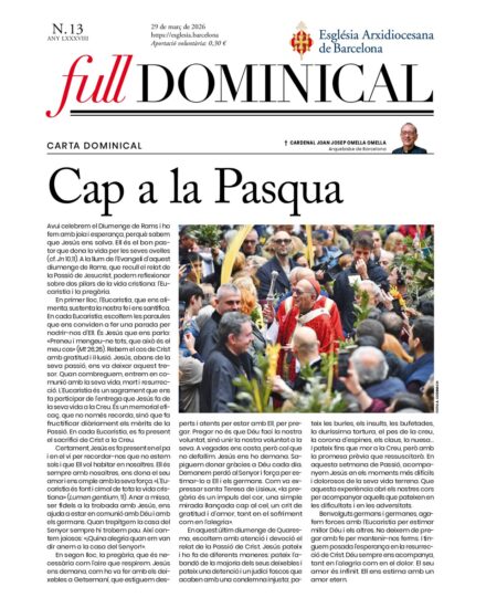Hoja Dominical del 29 de marzo de 2026