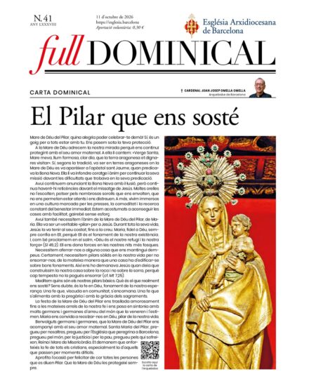 Hoja dominical del 11 de octubre de 2026