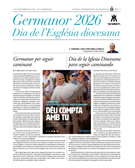 Suplemento monográfico sobre la Jornada de la Iglesia Diocesana 2026