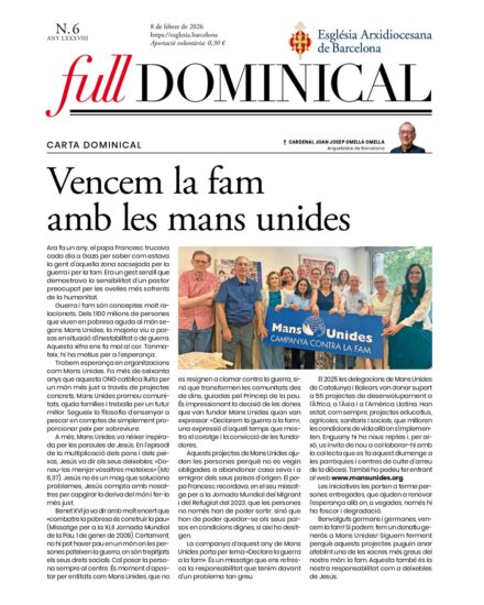 Full dominical del 8 de febrer del 2026