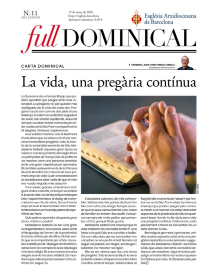 Full Dominical 15 de març de 2026