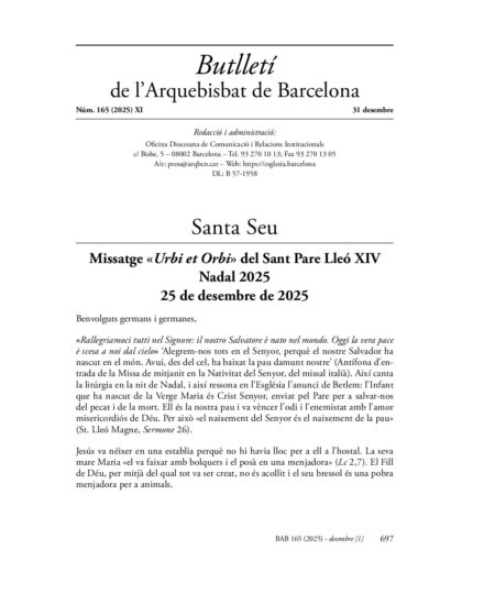 Butlletí de desembre de 2025
