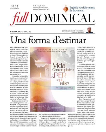 Full dominical del 31 de maig de 2026