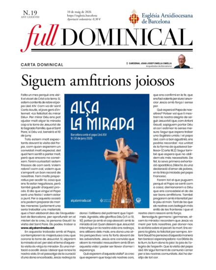 Full dominical del 10 de maig de 2026