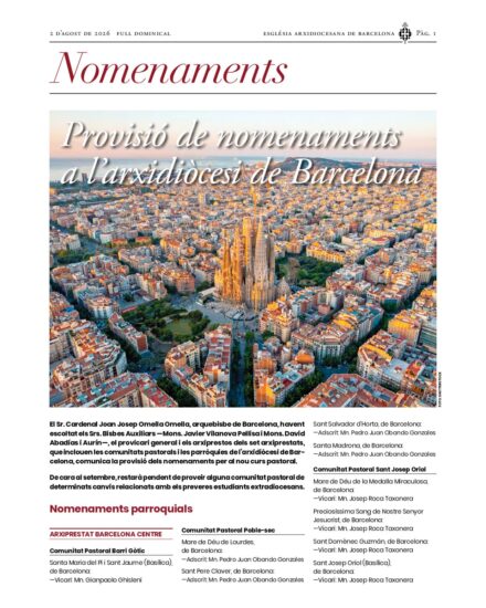 Full extra nomenaments juliol 2026