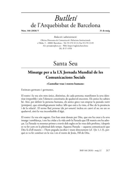 Butlletí de maig de 2026