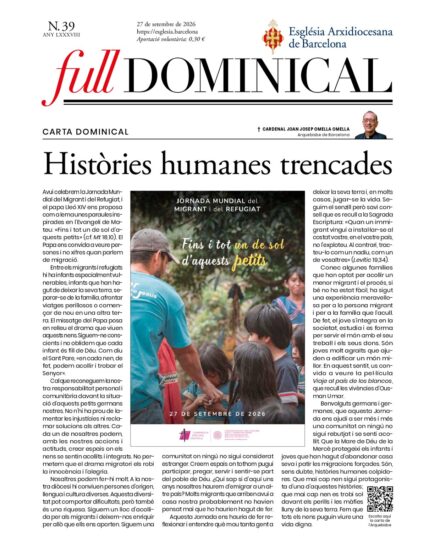Full dominical del 27 de setembre de 2026