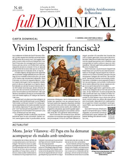 Full dominical del 4 d’octubre de 2026